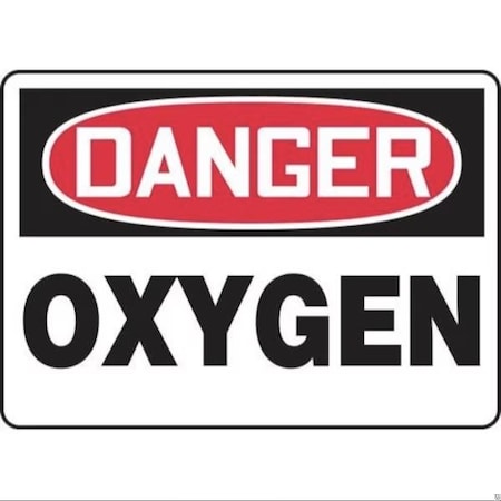 Accuform OSHA DANGER SAFETY SIGN OXYGEN 10 in FRMCHL170XV